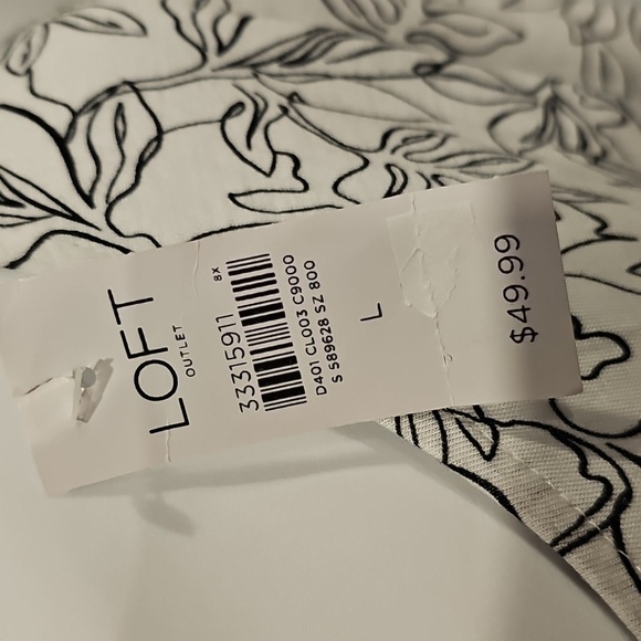 Ann Taylor Loft Sz L Top MSRP $49 - Picture 4 of 7